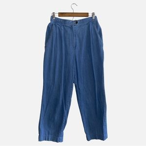 Koret City VTG Blue Relaxed Straight Pleated Blue Jean Pants Trousers Women's 12